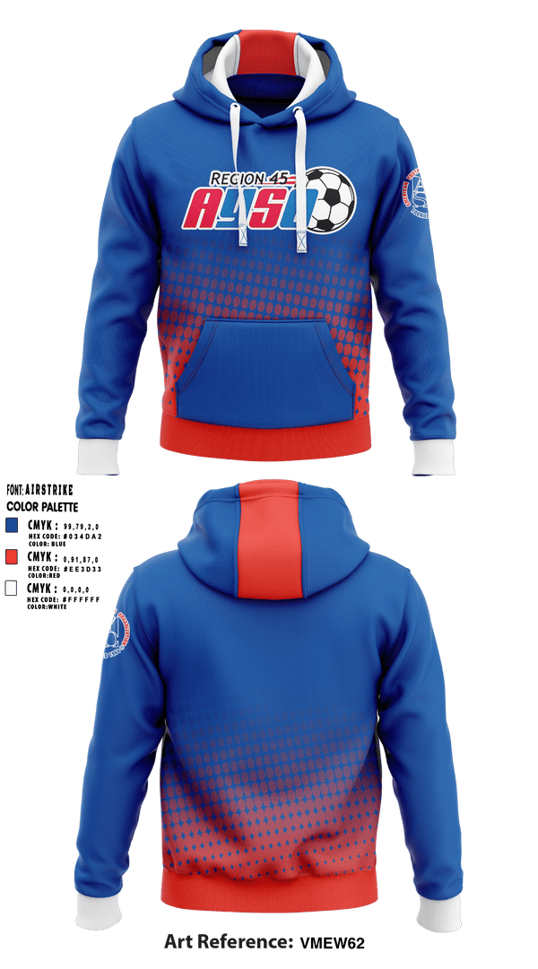 Hoodie, AYSO Region 45 Soccer, Men's Soccer, Teamtime, Team time, sublimation, custom sports apparel, team uniforms, spirit wear, spiritwear, sports uniforms, custom shirts, team store, custom team store, fundraiser sports, apparel fundraiser