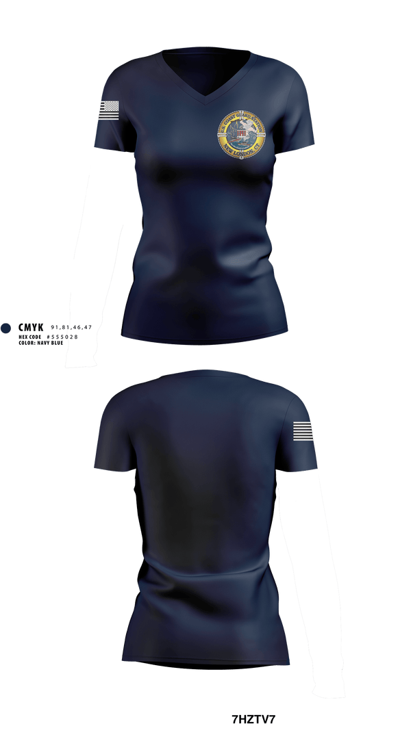 Women's Short Sleeve Vneck Shirt, Station New London, Coast Guard, Teamtime, Team time, sublimation, custom sports apparel, team uniforms, spirit wear, spiritwear, sports uniforms, custom shirts, team store, custom team store, fundraiser sports, apparel fundraiser