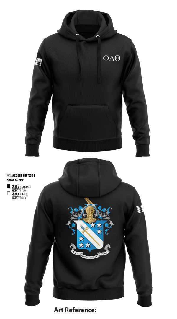 Hoodie, Phi Delta Theta, Army, Teamtime, Team time, sublimation, custom sports apparel, team uniforms, spirit wear, spiritwear, sports uniforms, custom shirts, team store, custom team store, fundraiser sports, apparel fundraiser