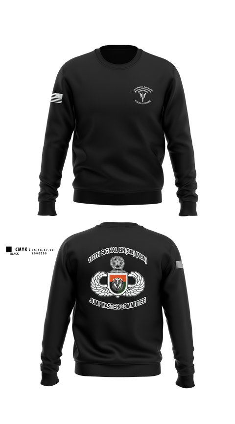 Crew Neck Sweatshirt, MCPOD-XVIII Airborne Corps2d Battalion, 3d Special Forces Group112th Signal Jumpmaster, Army, Teamtime, Team time, sublimation, custom sports apparel, team uniforms, spirit wear, spiritwear, sports uniforms, custom shirts, team store, custom team store, fundraiser sports, apparel fundraiser