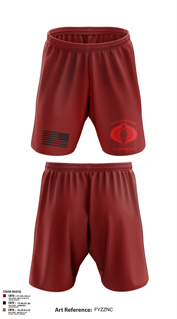 Athletic Shorts With Pockets, Charlie Battery, 1-119th FA, , Teamtime, Team time, sublimation, custom sports apparel, team uniforms, spirit wear, spiritwear, sports uniforms, custom shirts, team store, custom team store, fundraiser sports, apparel fundraiser