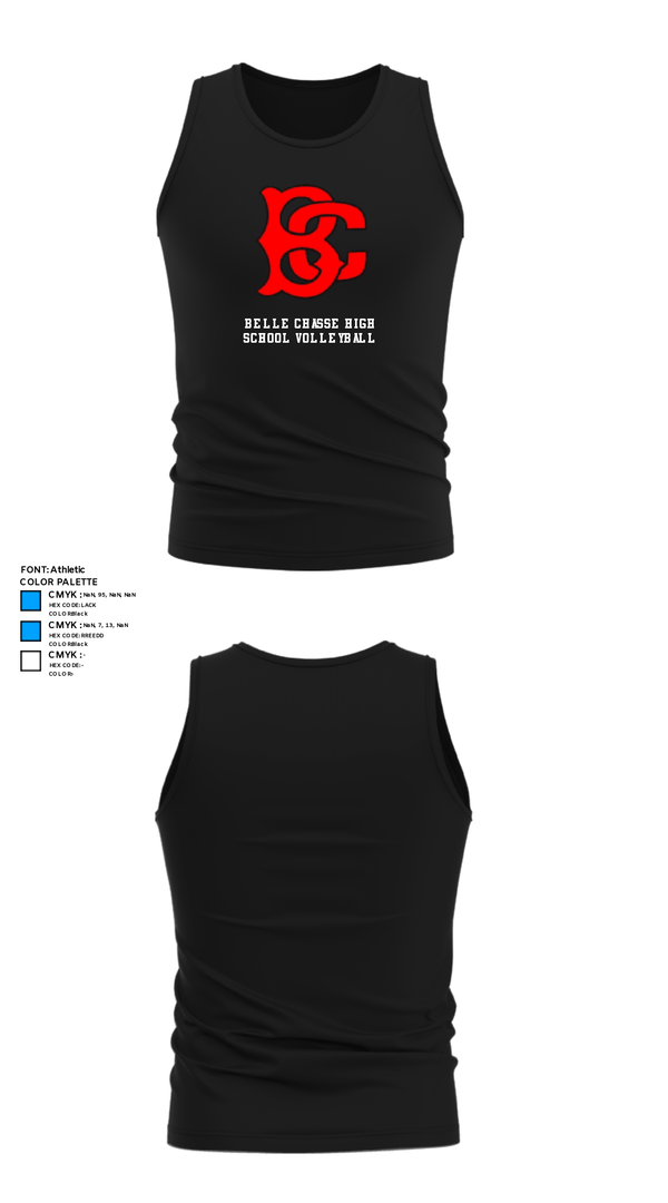 Tank Top, Belle Chasse High School Volleyball, Women's Volleyball, Teamtime, Team time, sublimation, custom sports apparel, team uniforms, spirit wear, spiritwear, sports uniforms, custom shirts, team store, custom team store, fundraiser sports, apparel fundraiser