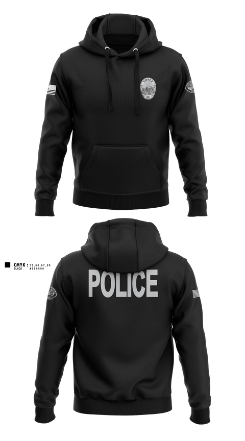Hoodie, Desert Hot Springs Police Department, Police, Teamtime, Team time, sublimation, custom sports apparel, team uniforms, spirit wear, spiritwear, sports uniforms, custom shirts, team store, custom team store, fundraiser sports, apparel fundraiser