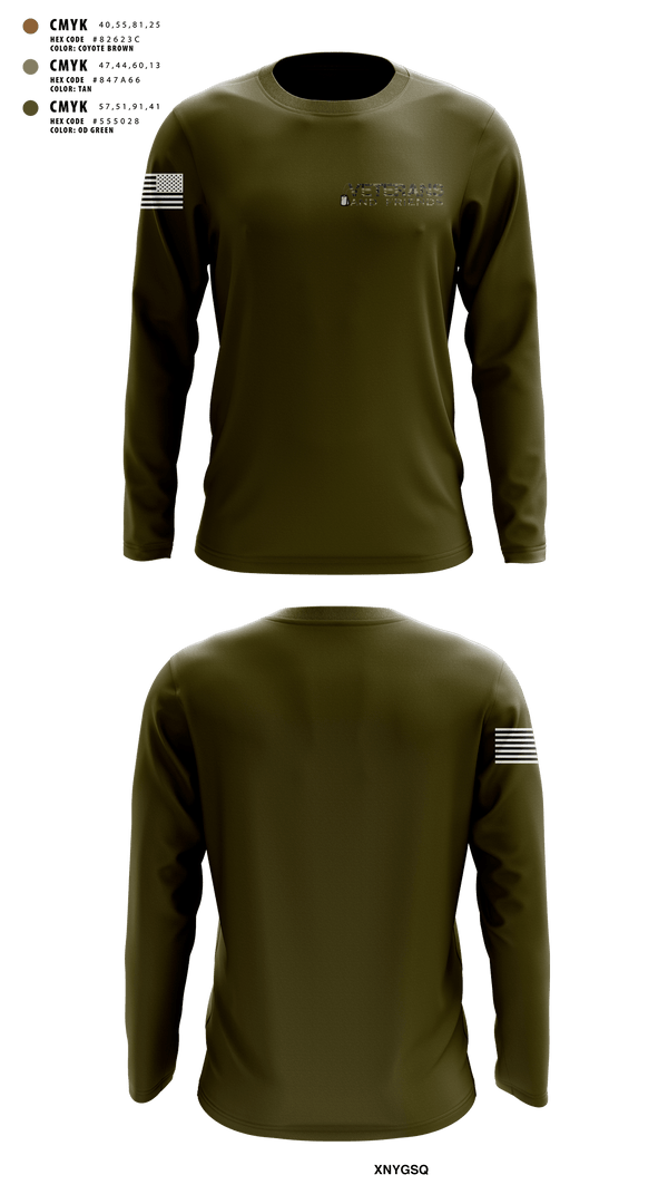 Long Sleeve Performance Shirt, Veterans and Friends, Inc., , Teamtime, Team time, sublimation, custom sports apparel, team uniforms, spirit wear, spiritwear, sports uniforms, custom shirts, team store, custom team store, fundraiser sports, apparel fundraiser