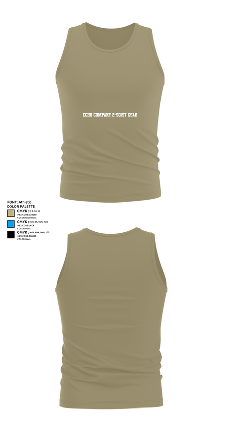 Tank Top, Echo Company 2-501st GSAB, , Teamtime, Team time, sublimation, custom sports apparel, team uniforms, spirit wear, spiritwear, sports uniforms, custom shirts, team store, custom team store, fundraiser sports, apparel fundraiser