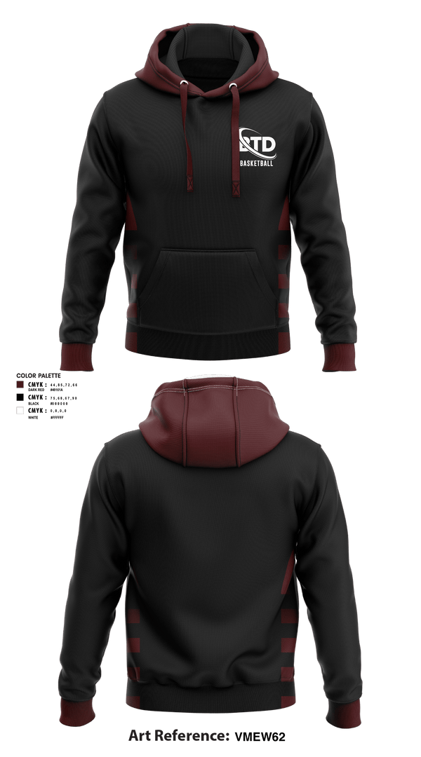 Hoodie, BTD, Men's Basketball, Teamtime, Team time, sublimation, custom sports apparel, team uniforms, spirit wear, spiritwear, sports uniforms, custom shirts, team store, custom team store, fundraiser sports, apparel fundraiser