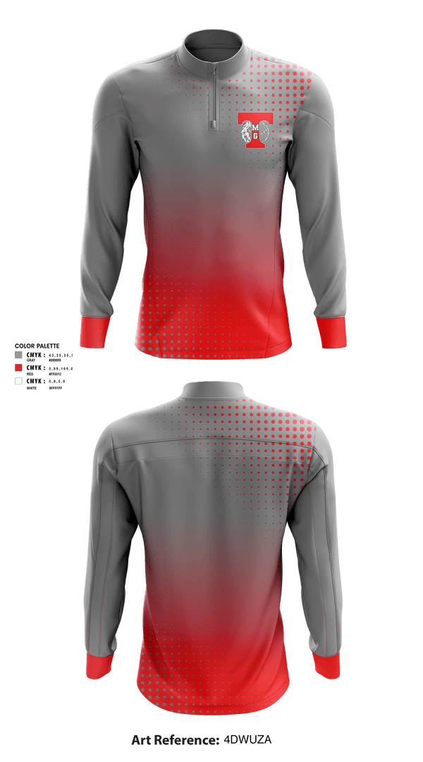 Quarter Zip Jacket, TMG Lions, Men's Basketball, Teamtime, Team time, sublimation, custom sports apparel, team uniforms, spirit wear, spiritwear, sports uniforms, custom shirts, team store, custom team store, fundraiser sports, apparel fundraiser
