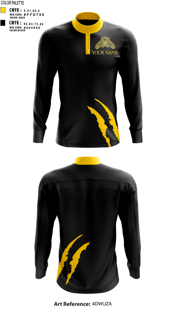 Quarter Zip Jacket, KLM COUGARS, Football, Teamtime, Team time, sublimation, custom sports apparel, team uniforms, spirit wear, spiritwear, sports uniforms, custom shirts, team store, custom team store, fundraiser sports, apparel fundraiser