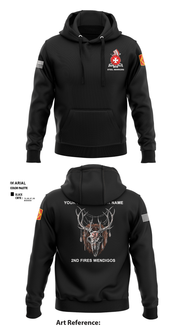 Hoodie, Bravo 1st BN 14th FAR, Army, Teamtime, Team time, sublimation, custom sports apparel, team uniforms, spirit wear, spiritwear, sports uniforms, custom shirts, team store, custom team store, fundraiser sports, apparel fundraiser