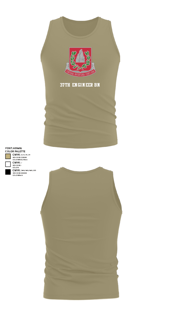 Tank Top, 37th engineer bn, Army, Teamtime, Team time, sublimation, custom sports apparel, team uniforms, spirit wear, spiritwear, sports uniforms, custom shirts, team store, custom team store, fundraiser sports, apparel fundraiser