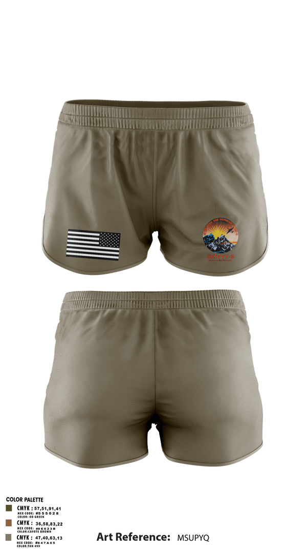 Ranger Panties, SKIVVY NINE, Air Force, Teamtime, Team time, sublimation, custom sports apparel, team uniforms, spirit wear, spiritwear, sports uniforms, custom shirts, team store, custom team store, fundraiser sports, apparel fundraiser