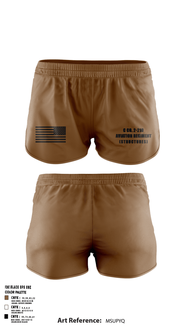 Ranger Panties, C Co. 2-210 Aviation Regiment (Structures), , Teamtime, Team time, sublimation, custom sports apparel, team uniforms, spirit wear, spiritwear, sports uniforms, custom shirts, team store, custom team store, fundraiser sports, apparel fundraiser