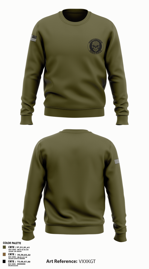 Crew Neck Sweatshirt, R2 Performance center, Army, Teamtime, Team time, sublimation, custom sports apparel, team uniforms, spirit wear, spiritwear, sports uniforms, custom shirts, team store, custom team store, fundraiser sports, apparel fundraiser