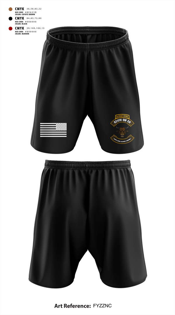Athletic Shorts With Pockets, 824th QM CO (CADC-A), Army, Teamtime, Team time, sublimation, custom sports apparel, team uniforms, spirit wear, spiritwear, sports uniforms, custom shirts, team store, custom team store, fundraiser sports, apparel fundraiser