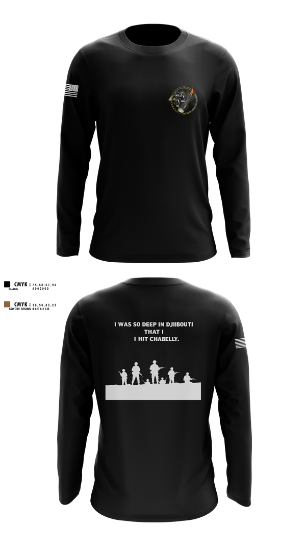 Long Sleeve Performance Shirt, Eco 2/160th SOAR (Abn), Army, Teamtime, Team time, sublimation, custom sports apparel, team uniforms, spirit wear, spiritwear, sports uniforms, custom shirts, team store, custom team store, fundraiser sports, apparel fundraiser