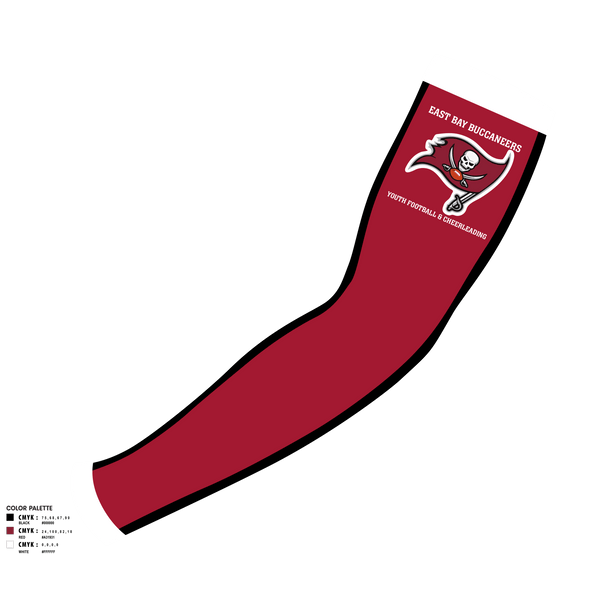 Arm Sleeve, East Bay Buccaneers Youth Football & Cheerleading, Football, Teamtime, Team time, sublimation, custom sports apparel, team uniforms, spirit wear, spiritwear, sports uniforms, custom shirts, team store, custom team store, fundraiser sports, apparel fundraiser