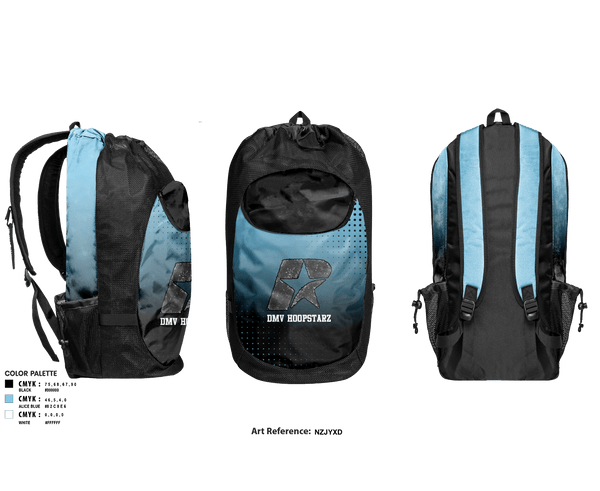 Gear Bag, DMV HOOPSTARZ, Men's Basketball, Teamtime, Team time, sublimation, custom sports apparel, team uniforms, spirit wear, spiritwear, sports uniforms, custom shirts, team store, custom team store, fundraiser sports, apparel fundraiser