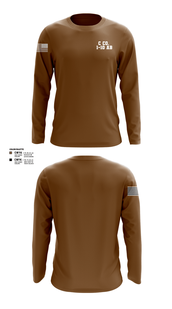 Long Sleeve Performance Shirt, C Co. 1-10 AB, , Teamtime, Team time, sublimation, custom sports apparel, team uniforms, spirit wear, spiritwear, sports uniforms, custom shirts, team store, custom team store, fundraiser sports, apparel fundraiser