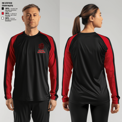 Long Sleeve Performance Shirt, San Jon High School Volleyball, Women's Volleyball, Teamtime, Team time, sublimation, custom sports apparel, team uniforms, spirit wear, spiritwear, sports uniforms, custom shirts, team store, custom team store, fundraiser sports, apparel fundraiser