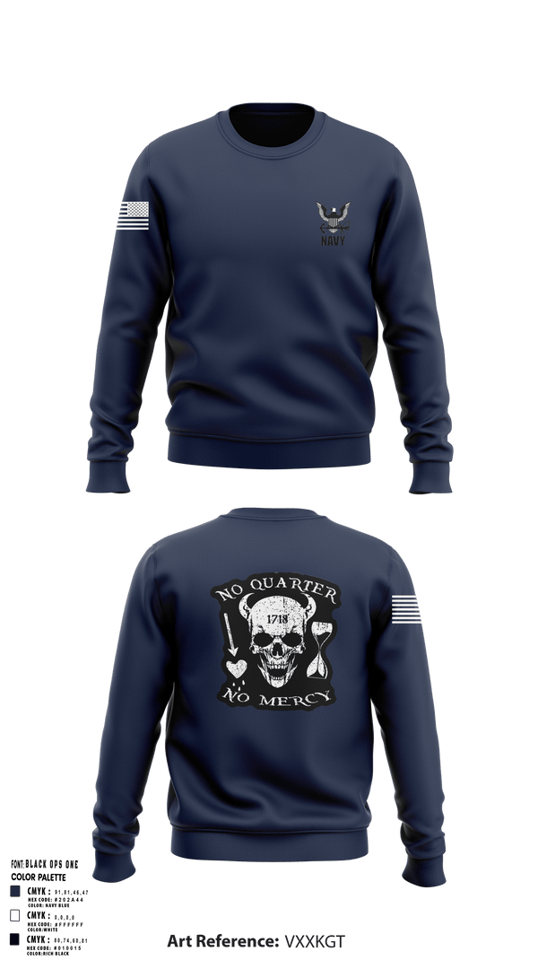 Crew Neck Sweatshirt, USS Midway, Navy, Teamtime, Team time, sublimation, custom sports apparel, team uniforms, spirit wear, spiritwear, sports uniforms, custom shirts, team store, custom team store, fundraiser sports, apparel fundraiser