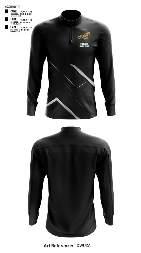 Quarter Zip Jacket, Swagger, Men's Basketball, Teamtime, Team time, sublimation, custom sports apparel, team uniforms, spirit wear, spiritwear, sports uniforms, custom shirts, team store, custom team store, fundraiser sports, apparel fundraiser