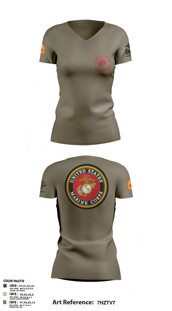 Women's Short Sleeve Vneck Shirt, Zulu 109, Marines, Teamtime, Team time, sublimation, custom sports apparel, team uniforms, spirit wear, spiritwear, sports uniforms, custom shirts, team store, custom team store, fundraiser sports, apparel fundraiser