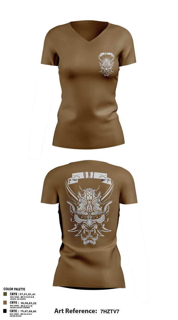Women's Short Sleeve Vneck Shirt, 2ND PLATOON ONI, Army, Teamtime, Team time, sublimation, custom sports apparel, team uniforms, spirit wear, spiritwear, sports uniforms, custom shirts, team store, custom team store, fundraiser sports, apparel fundraiser