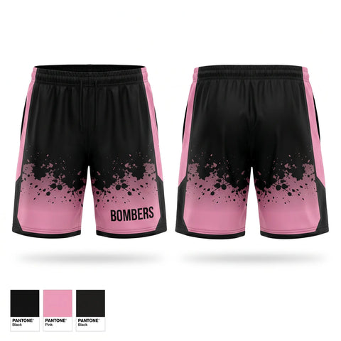 Athletic Shorts With Pockets, BOMBERS, Baseball, Teamtime, Team time, sublimation, custom sports apparel, team uniforms, spirit wear, spiritwear, sports uniforms, custom shirts, team store, custom team store, fundraiser sports, apparel fundraiser