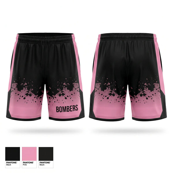 Athletic Shorts With Pockets, BOMBERS, Baseball, Teamtime, Team time, sublimation, custom sports apparel, team uniforms, spirit wear, spiritwear, sports uniforms, custom shirts, team store, custom team store, fundraiser sports, apparel fundraiser