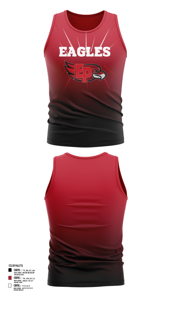 Tank Top, EP Eagles, Cheer, Teamtime, Team time, sublimation, custom sports apparel, team uniforms, spirit wear, spiritwear, sports uniforms, custom shirts, team store, custom team store, fundraiser sports, apparel fundraiser