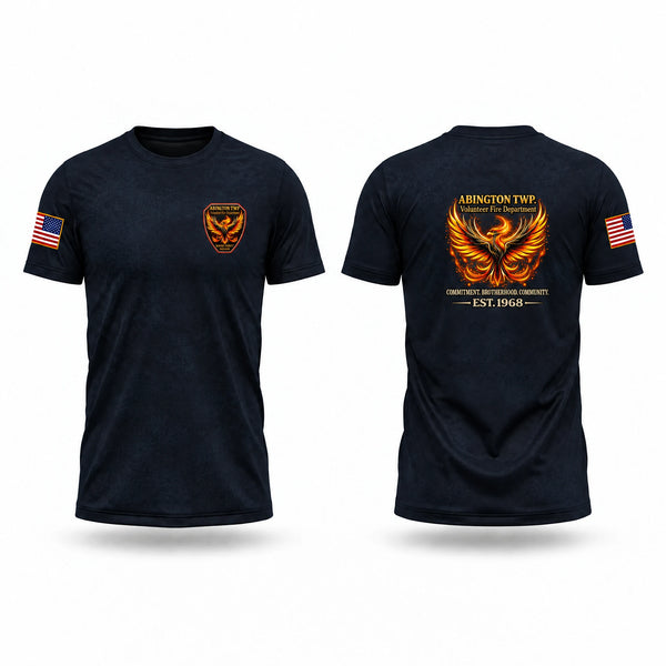 Short Sleeve Performance Shirt, Abington township volunteer fire department, Fire Department, Teamtime, Team time, sublimation, custom sports apparel, team uniforms, spirit wear, spiritwear, sports uniforms, custom shirts, team store, custom team store, fundraiser sports, apparel fundraiser