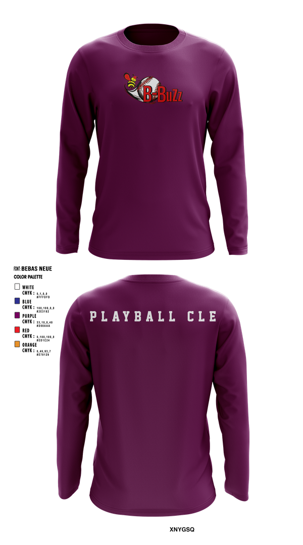 Long Sleeve Performance Shirt, B Buzz Baseball League, Baseball, Teamtime, Team time, sublimation, custom sports apparel, team uniforms, spirit wear, spiritwear, sports uniforms, custom shirts, team store, custom team store, fundraiser sports, apparel fundraiser