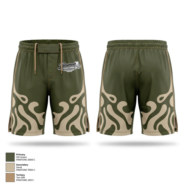 Fight Shorts, Braman Jiu Jitsu, , Teamtime, Team time, sublimation, custom sports apparel, team uniforms, spirit wear, spiritwear, sports uniforms, custom shirts, team store, custom team store, fundraiser sports, apparel fundraiser