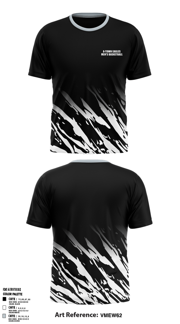 Short Sleeve Performance Shirt, A-Town Eagles, Men's Basketball, Teamtime, Team time, sublimation, custom sports apparel, team uniforms, spirit wear, spiritwear, sports uniforms, custom shirts, team store, custom team store, fundraiser sports, apparel fundraiser