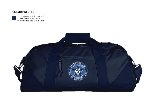 Duffle Bag, Baptist Health Protective Services, Police, Teamtime, Team time, sublimation, custom sports apparel, team uniforms, spirit wear, spiritwear, sports uniforms, custom shirts, team store, custom team store, fundraiser sports, apparel fundraiser