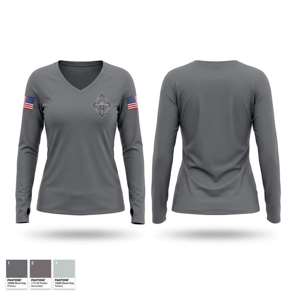 Womens Long Sleeve Vneck Shirt, SRT, Police, Teamtime, Team time, sublimation, custom sports apparel, team uniforms, spirit wear, spiritwear, sports uniforms, custom shirts, team store, custom team store, fundraiser sports, apparel fundraiser