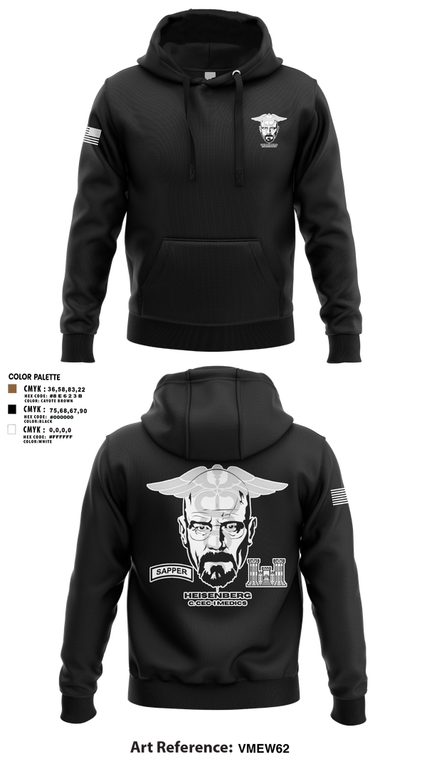 Hoodie, Heisenberg’s, Army, Teamtime, Team time, sublimation, custom sports apparel, team uniforms, spirit wear, spiritwear, sports uniforms, custom shirts, team store, custom team store, fundraiser sports, apparel fundraiser