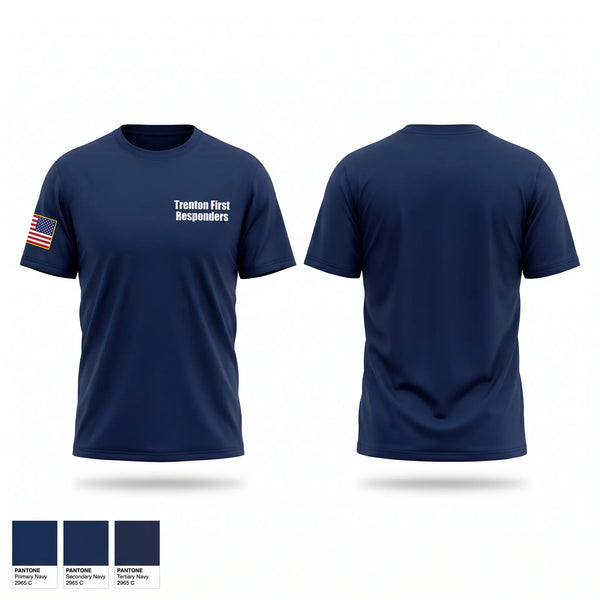 Old School Cotton Feel Shirt, Trenton First Responders, EMS/EMT, Teamtime, Team time, sublimation, custom sports apparel, team uniforms, spirit wear, spiritwear, sports uniforms, custom shirts, team store, custom team store, fundraiser sports, apparel fundraiser