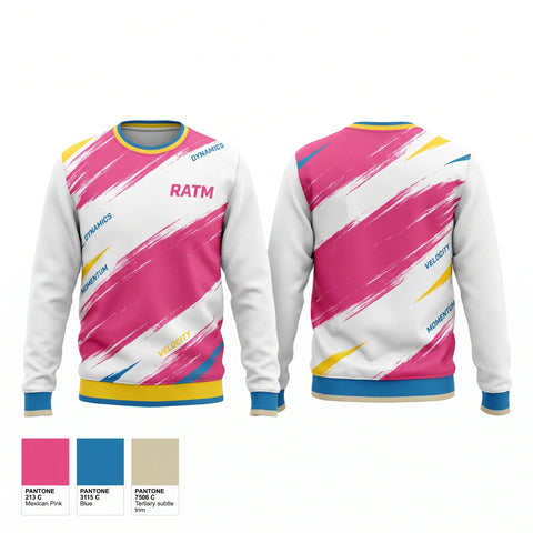Crew Neck Sweatshirt, RATM, Women's Soccer, Teamtime, Team time, sublimation, custom sports apparel, team uniforms, spirit wear, spiritwear, sports uniforms, custom shirts, team store, custom team store, fundraiser sports, apparel fundraiser