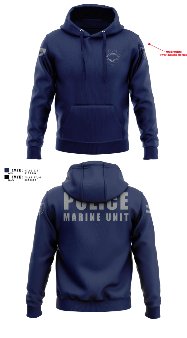 Hoodie, Sacramento Police Marine Unit, Police, Teamtime, Team time, sublimation, custom sports apparel, team uniforms, spirit wear, spiritwear, sports uniforms, custom shirts, team store, custom team store, fundraiser sports, apparel fundraiser