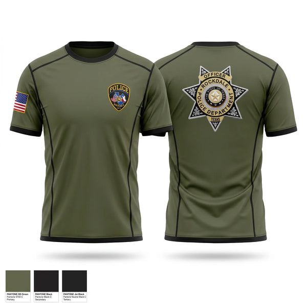 Short Sleeve Performance Shirt, Rockdale Police Department, Police, Teamtime, Team time, sublimation, custom sports apparel, team uniforms, spirit wear, spiritwear, sports uniforms, custom shirts, team store, custom team store, fundraiser sports, apparel fundraiser