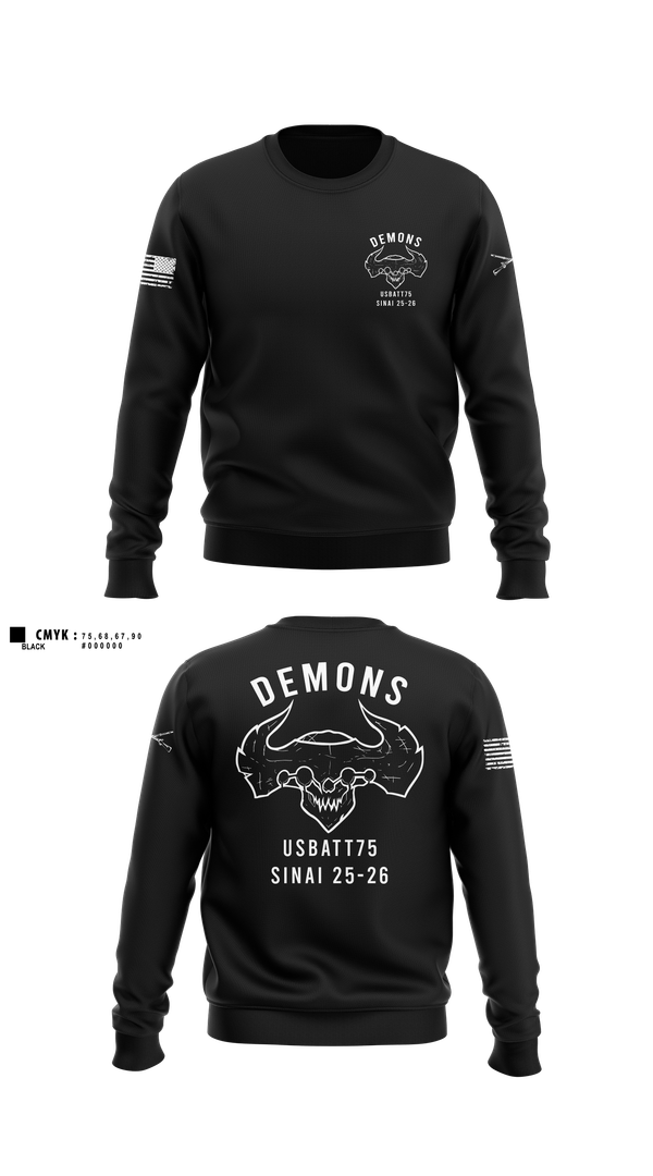 Crew Neck Sweatshirt, D-co 1-173 1st PLT, , Teamtime, Team time, sublimation, custom sports apparel, team uniforms, spirit wear, spiritwear, sports uniforms, custom shirts, team store, custom team store, fundraiser sports, apparel fundraiser