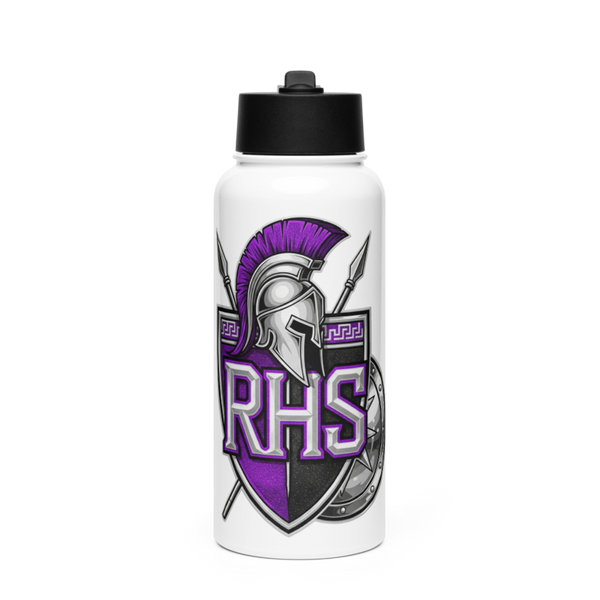 Warriors 80539214 Stainless Steel Water Bottle with a Straw Lid