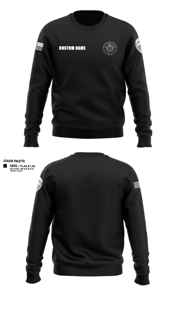 Crew Neck Sweatshirt, Lonestar Security and Investigations, LLC, Police, Teamtime, Team time, sublimation, custom sports apparel, team uniforms, spirit wear, spiritwear, sports uniforms, custom shirts, team store, custom team store, fundraiser sports, apparel fundraiser
