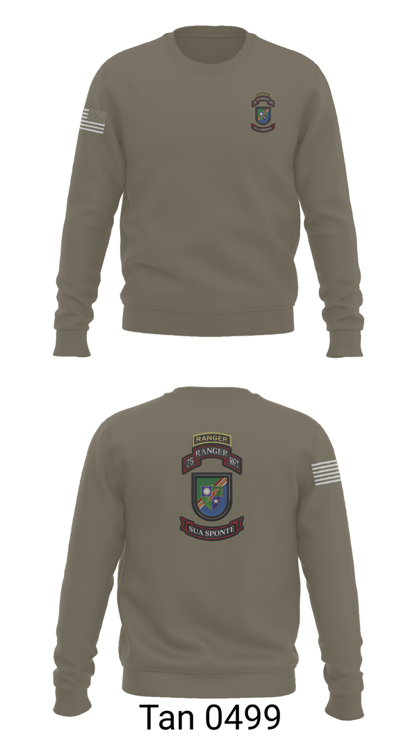 Crew Neck Sweatshirt, 3rd/75th Ranger Regiment, , Teamtime, Team time, sublimation, custom sports apparel, team uniforms, spirit wear, spiritwear, sports uniforms, custom shirts, team store, custom team store, fundraiser sports, apparel fundraiser