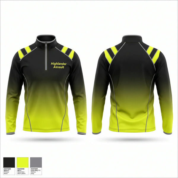 Quarter Zip Jacket, Highlander Assault, , Teamtime, Team time, sublimation, custom sports apparel, team uniforms, spirit wear, spiritwear, sports uniforms, custom shirts, team store, custom team store, fundraiser sports, apparel fundraiser