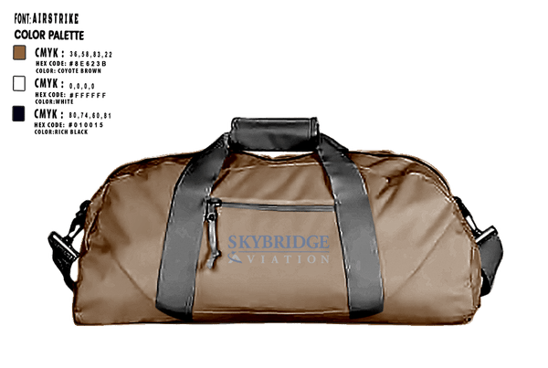 Duffle Bag, SkyBridge Aviation, , Teamtime, Team time, sublimation, custom sports apparel, team uniforms, spirit wear, spiritwear, sports uniforms, custom shirts, team store, custom team store, fundraiser sports, apparel fundraiser