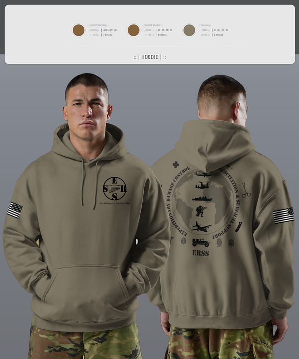 Hoodie, Naval Hospital Jacksonville ERSS, , Teamtime, Team time, sublimation, custom sports apparel, team uniforms, spirit wear, spiritwear, sports uniforms, custom shirts, team store, custom team store, fundraiser sports, apparel fundraiser