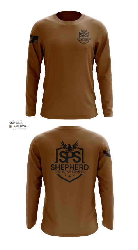 Long Sleeve Performance Shirt, SHEPHERD PROTECTION SERVICES, , Teamtime, Team time, sublimation, custom sports apparel, team uniforms, spirit wear, spiritwear, sports uniforms, custom shirts, team store, custom team store, fundraiser sports, apparel fundraiser
