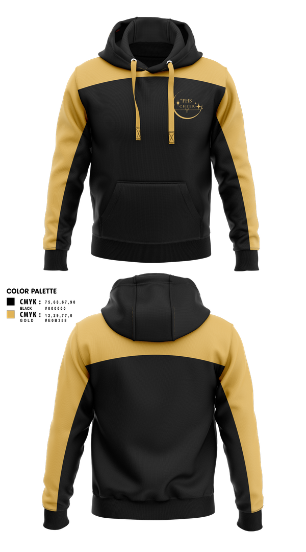 Hoodie, Fredericktown High School Cheerleading, Cheer, Teamtime, Team time, sublimation, custom sports apparel, team uniforms, spirit wear, spiritwear, sports uniforms, custom shirts, team store, custom team store, fundraiser sports, apparel fundraiser
